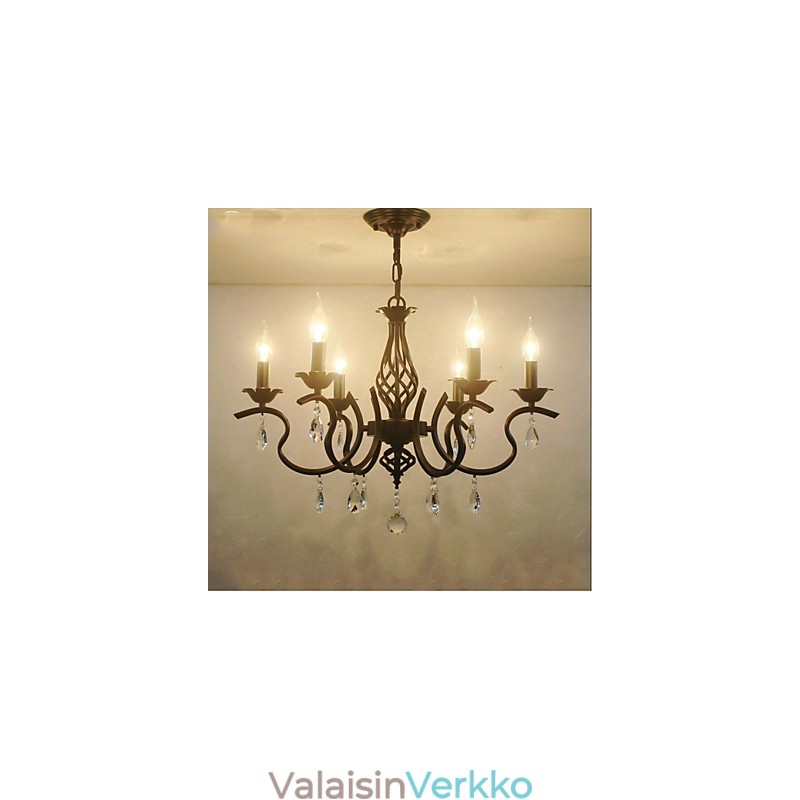 Eurooppalaistyylinen kristallikruunu ruokavalot Yksinkertaiset luovat kynttilät lamput ja lyhdyt uutuus Lightig