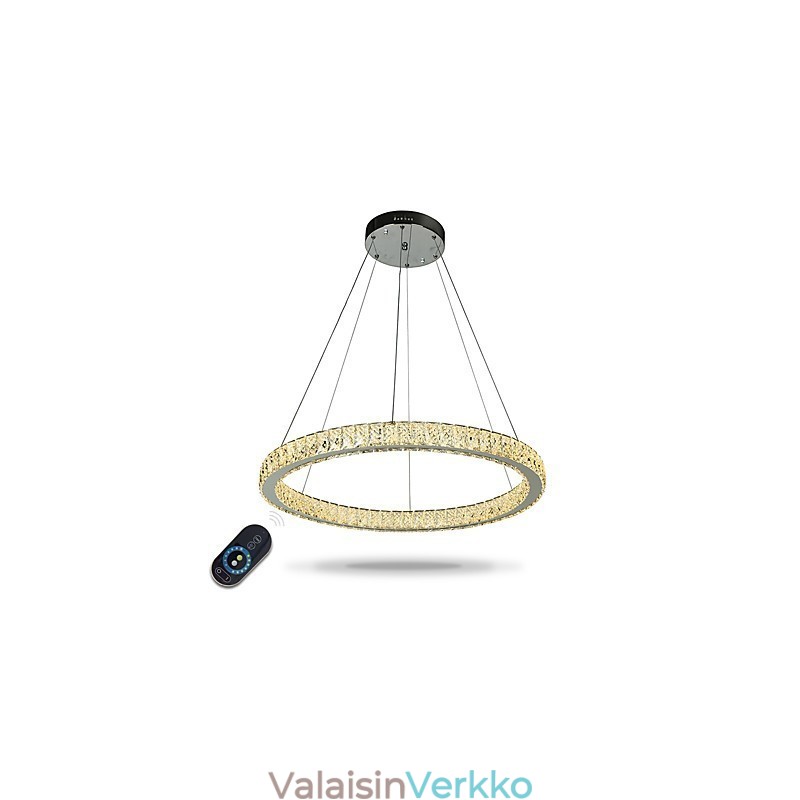 Himmennettävä rengas kattovalaisin riippuvalaisin Moderni kattokruunu valaistus sisävalaisin kaukosäätimellä