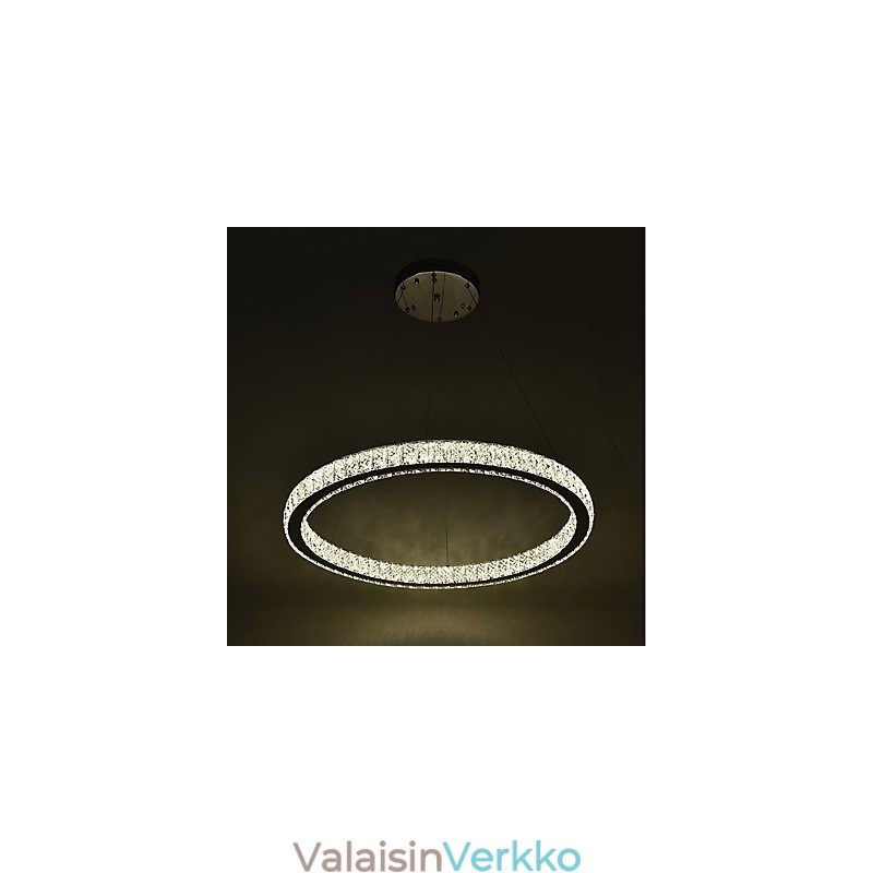 Himmennettävä rengas kattovalaisin riippuvalaisin Moderni kattokruunu valaistus sisävalaisin kaukosäätimellä