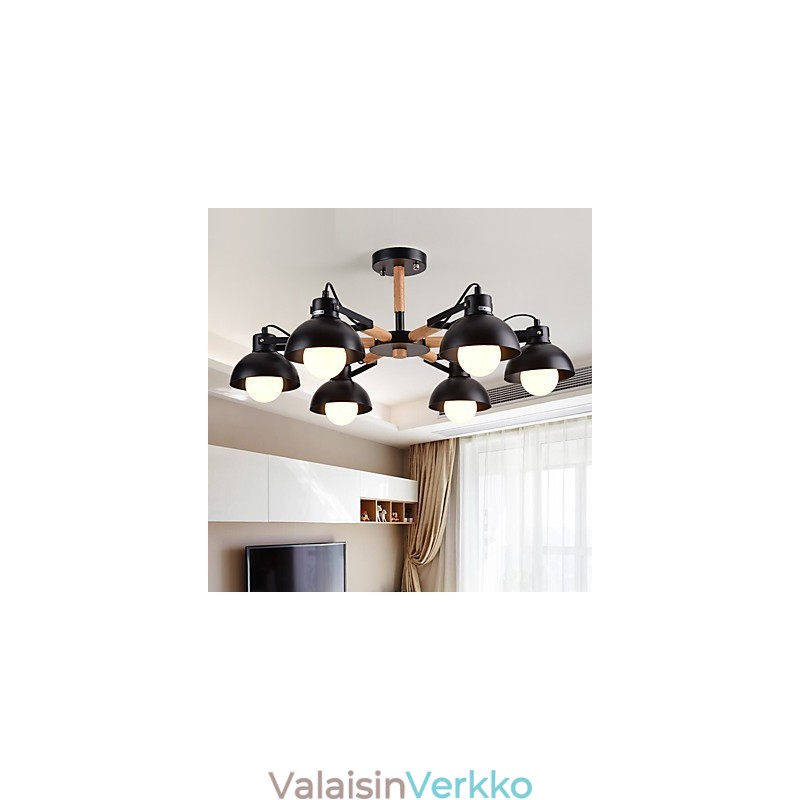Perinteinen klassinen maalaismainen Lodge Vintage Retro -maalausominaisuus minityyliselle metallikruunulle