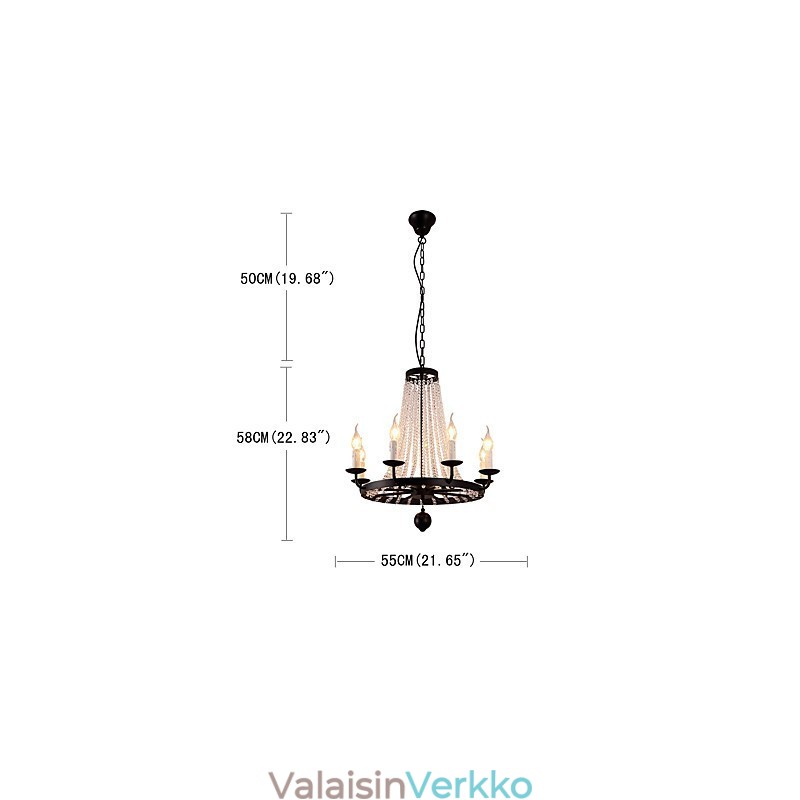 8 valoa kattokruunu moderni nykyaikainen perinteinen klassinen maalaismainen Lodge vintage retro lyhty rumpu Country Island Globe Bowl