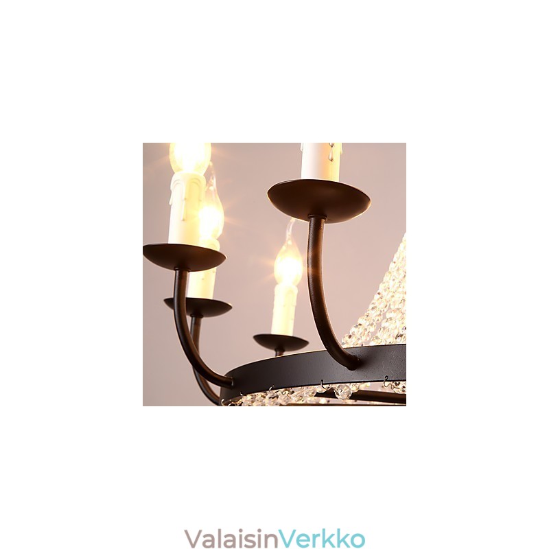 8 valoa kattokruunu moderni nykyaikainen perinteinen klassinen maalaismainen Lodge vintage retro lyhty rumpu Country Island Globe Bowl