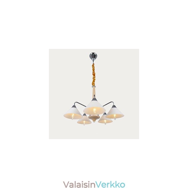 5 Vaalea moderni nykyaikainen kattokruunu