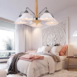 5 Vaalea moderni nykyaikainen kattokruunu