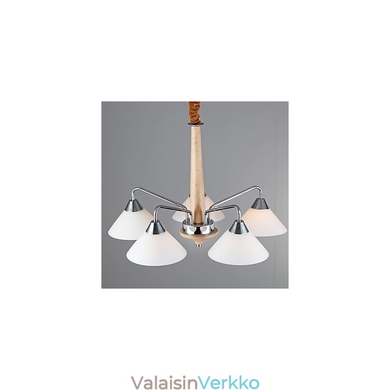 5 Vaalea moderni nykyaikainen kattokruunu