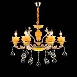 Perinteinen klassinen sinkkiseosominaisuus Crystal Mini Style Metal 6 Polttinen kattokruunulle