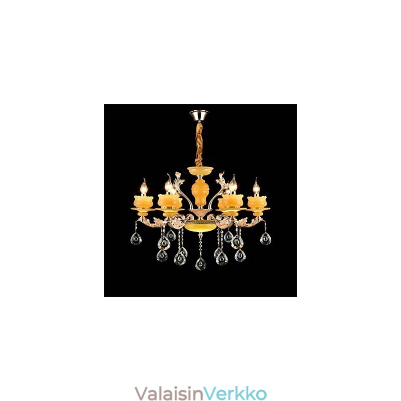 Perinteinen klassinen sinkkiseosominaisuus Crystal Mini Style Metal 6 Polttinen kattokruunulle