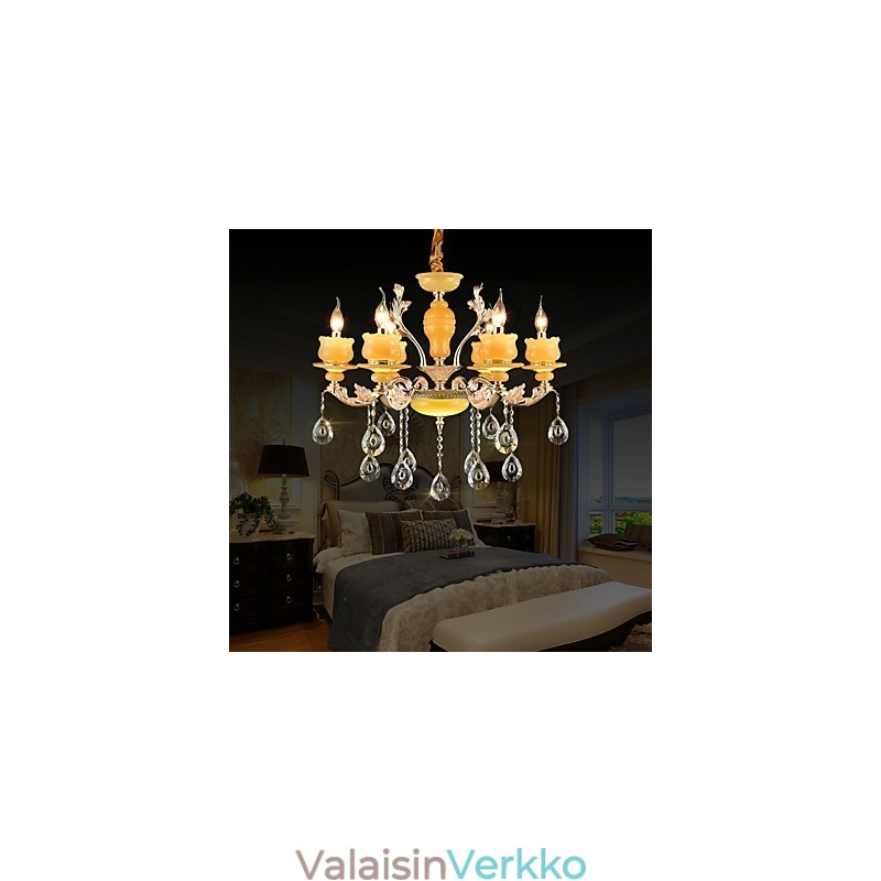 Perinteinen klassinen sinkkiseosominaisuus Crystal Mini Style Metal 6 Polttinen kattokruunulle