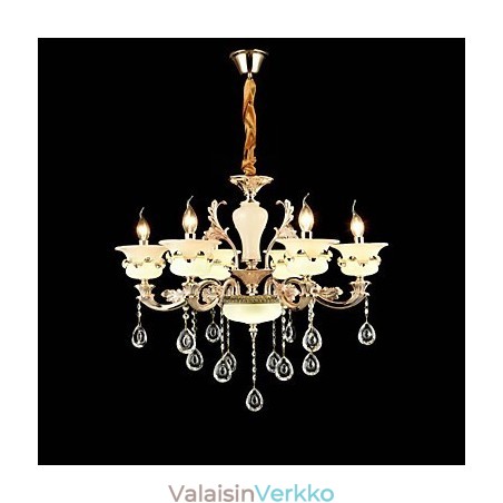 Perinteinen klassinen sinkkiseosominaisuus Crystal Mini Style Metal 6 Polttinen kattokruunulle Perinteinen klassinen sinkkiseosominaisuus Crystal Mini Style Metal 6 Polttinen kattokruunulle