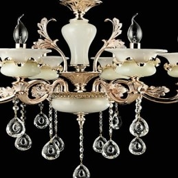 Perinteinen klassinen sinkkiseosominaisuus Crystal Mini Style Metal 6 Polttinen kattokruunulle