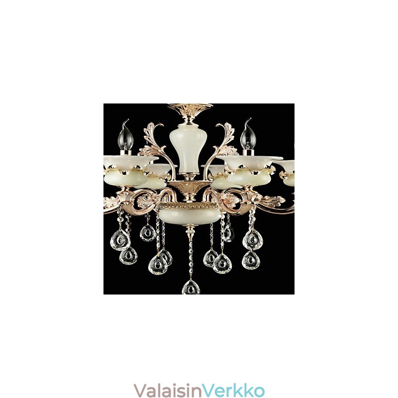 Perinteinen klassinen sinkkiseosominaisuus Crystal Mini Style Metal 6 Polttinen kattokruunulle