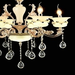 Perinteinen klassinen sinkkiseosominaisuus Crystal Mini Style Metal 6 Polttinen kattokruunulle