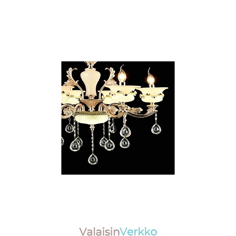 Perinteinen klassinen sinkkiseosominaisuus Crystal Mini Style Metal 6 Polttinen kattokruunulle