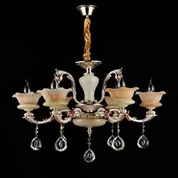 Moderni nykyaikainen perinteinen klassinen sinkkiseosominaisuus kristalli-minityyliselle metalliriippuvalaisimelle