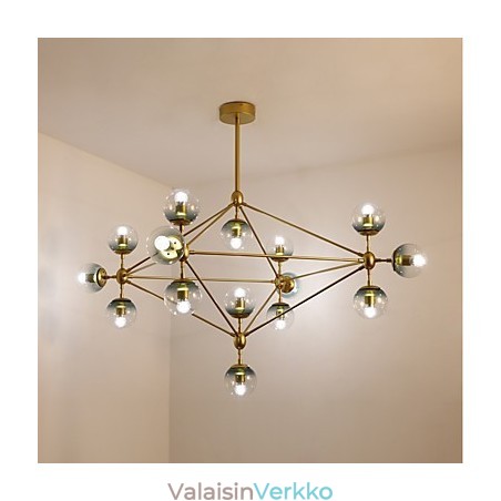 Viisitoista kevyttä postmodernia eurooppalaista tyyliä Modo metallilasiriippuvalaisin eteinen Koristele teollinen kattokruunu lamppu Viisitoista kevyttä postmodernia eurooppalaista tyyliä Modo metallilasiriippuvalaisin eteinen Koristele teollinen kattokruunu lamppu