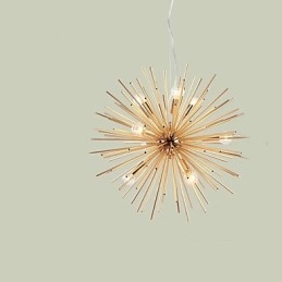 Retro Imitation Copper Creative line 10 Lights