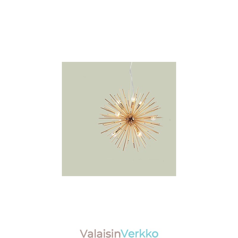 Retro Imitation Copper Creative line 10 Lights