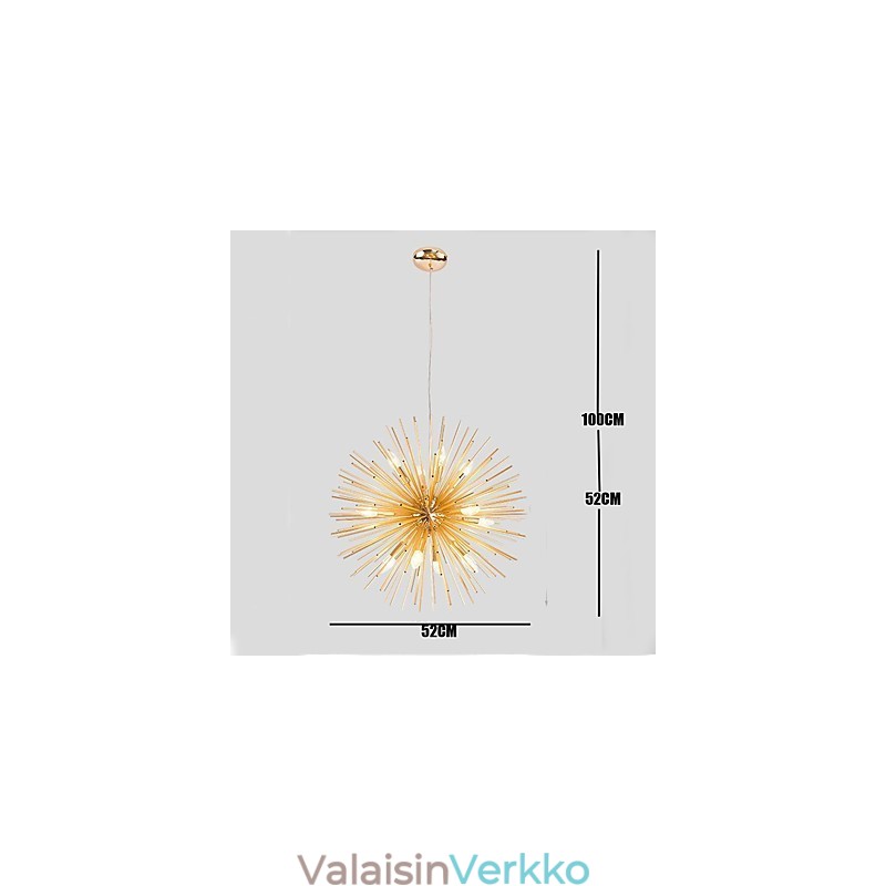 Retro Imitation Copper Creative line 10 Lights