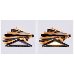 1 Light Wood Moderni nykyaikainen riippuvalaisin puuvarjostimella