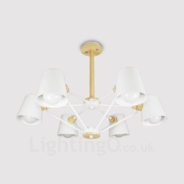 6 Vaalea Puu Moderni Nykyaikainen pohjoismainen riippuvalaisin rautavarjostimella