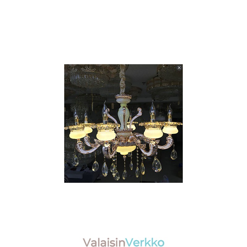 Eurooppalaistyylinen korkealaatuinen sinkkiseoksesta valmistettu jadekristalliriipus