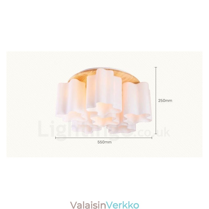 6 kevyttä modernia uppoasennettavaa kattovalaisinta lasivarjostimella