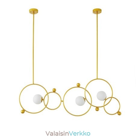 3 kevyttä modernia nykyaikaista kattovalaisinta kuparipinnoitettu kattokruunu, jossa valkoinen pallolasivarjostin 3 kevyttä modernia nykyaikaista kattovalaisinta kuparipinnoitettu kattokruunu, jossa valkoinen pallolasivarjostin