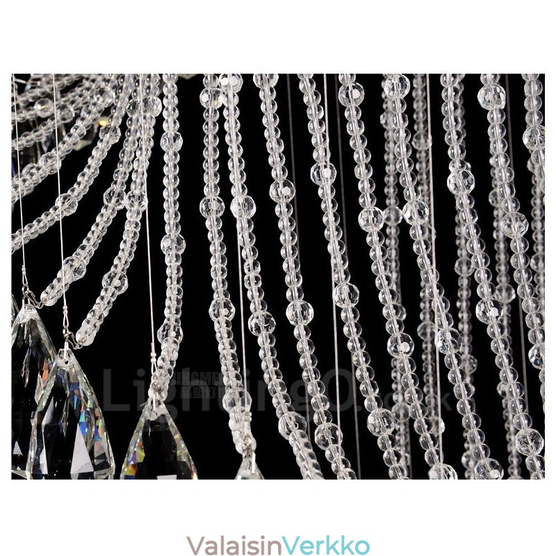 15 valoa Modernit kristallikatot kattovalaisimet sisätilojen kattokruunuvalaisimet valaisimet polttimoilla