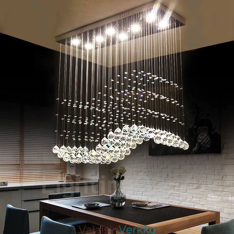 Modernit Crystal Ceiling -riippuvalaisimet sisätilojen kattokruunuvalaisimiin