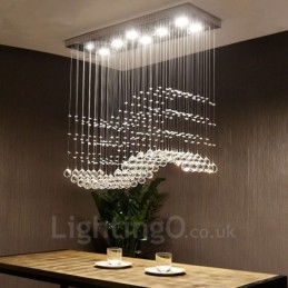 Modernit Crystal Ceiling -riippuvalaisimet sisätilojen kattokruunuvalaisimiin