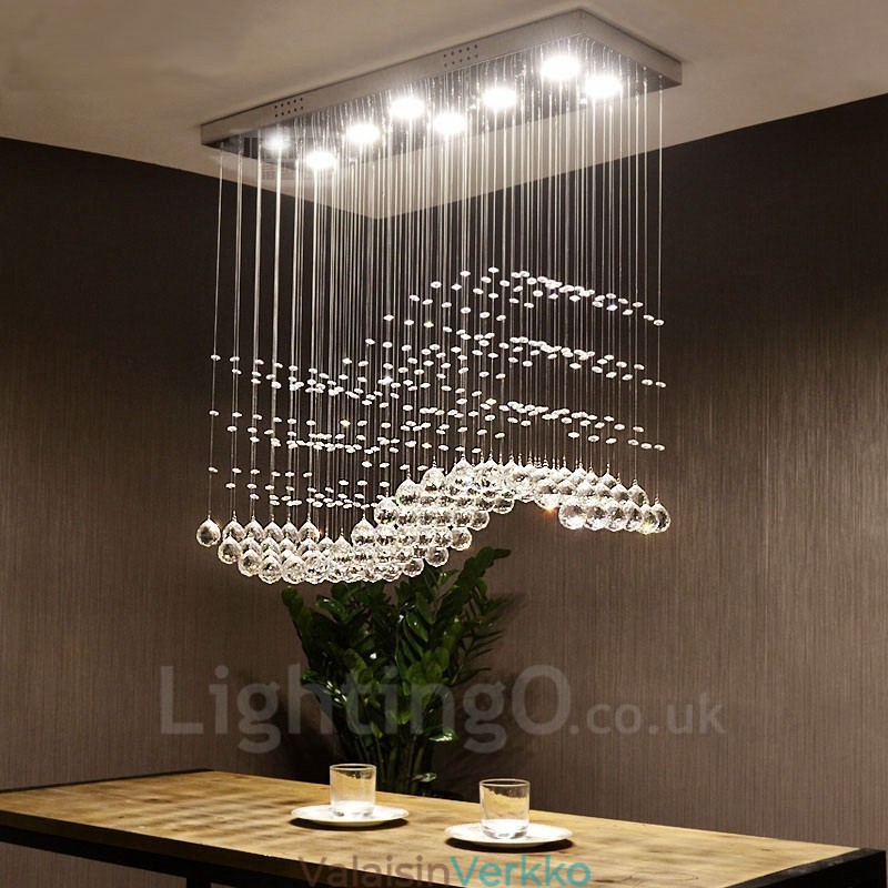 Modernit Crystal Ceiling -riippuvalaisimet sisätilojen kattokruunuvalaisimiin