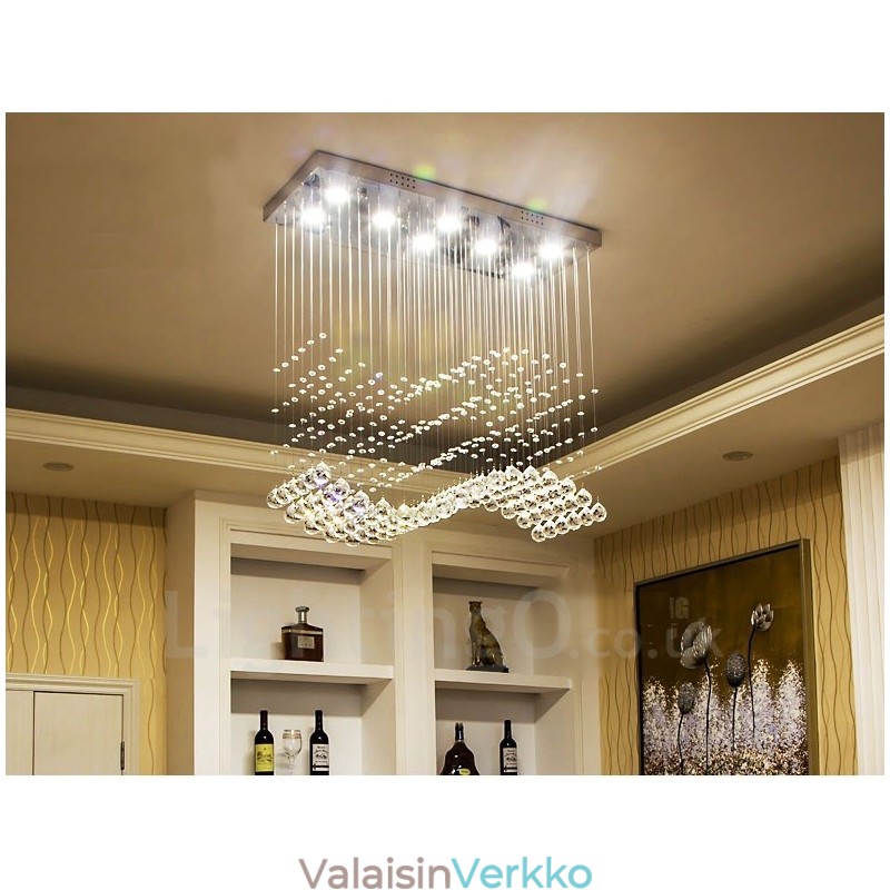 Modernit Crystal Ceiling -riippuvalaisimet sisätilojen kattokruunuvalaisimiin