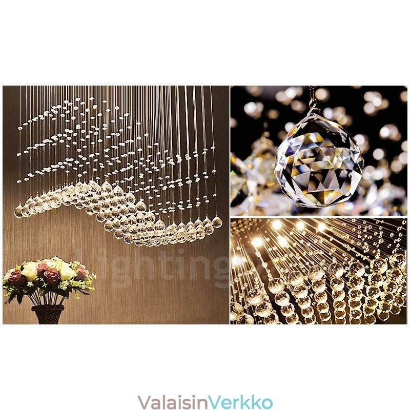 Modernit Crystal Ceiling -riippuvalaisimet sisätilojen kattokruunuvalaisimiin
