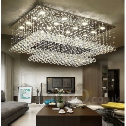 Modernit Crystal Ceiling -riippuvalaisimet sisätilojen kattokruunuvalaisimiin