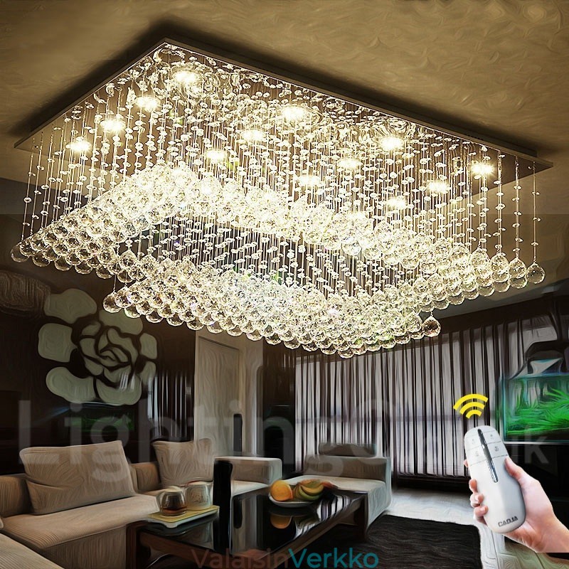 Modernit Crystal Ceiling -riippuvalaisimet sisätilojen kattokruunuvalaisimiin