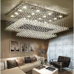 Modernit Crystal Ceiling -riippuvalaisimet sisätilojen kattokruunuvalaisimiin