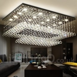 Modernit Crystal Ceiling -riippuvalaisimet sisätilojen kattokruunuvalaisimiin