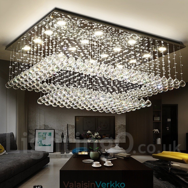 Modernit Crystal Ceiling -riippuvalaisimet sisätilojen kattokruunuvalaisimiin