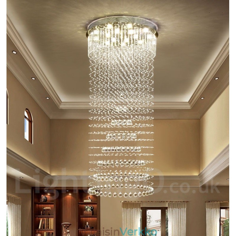 Modernit Crystal Ceiling -riippuvalaisimet sisätilojen kattokruunuvalaisimiin