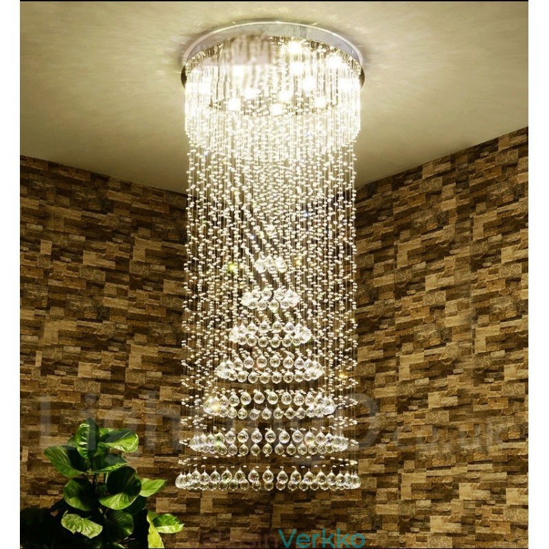 Modernit Crystal Ceiling -riippuvalaisimet sisätilojen kattokruunuvalaisimiin
