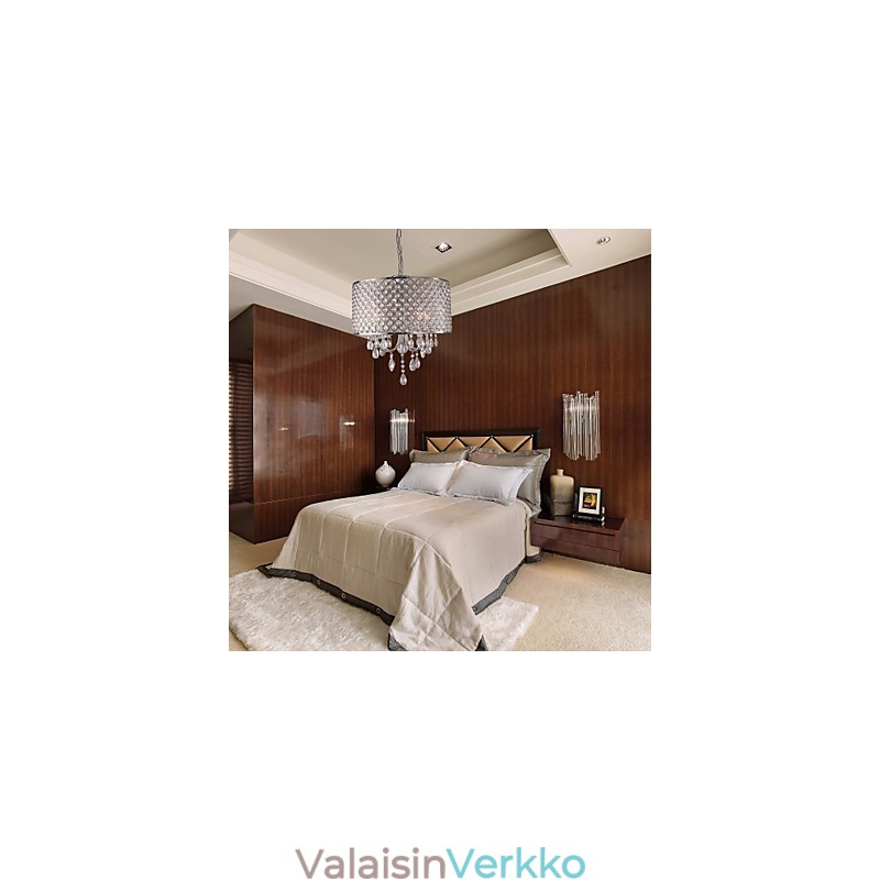 Perinteinen klassinen kristallikromimetallikattokruunu