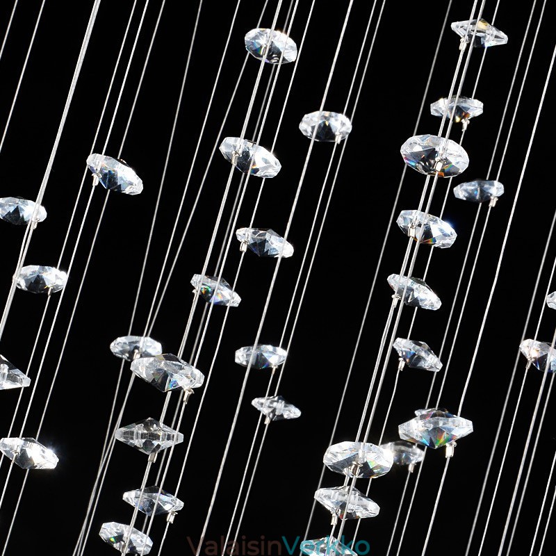 15 valoa Modernit K9-kristallikattovalaisimet sisätilojen kattokruunuvalaisimet