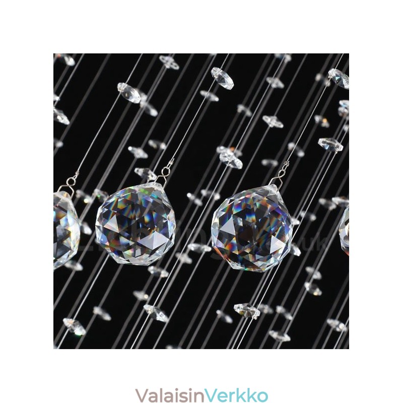 7 valoa modernit K9-kristallikattovalaisimet sisätilojen kattokruunuvalaisimet