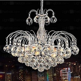 Riipus Luxury Moderni Crystal Living 3 Lights kattokruunu