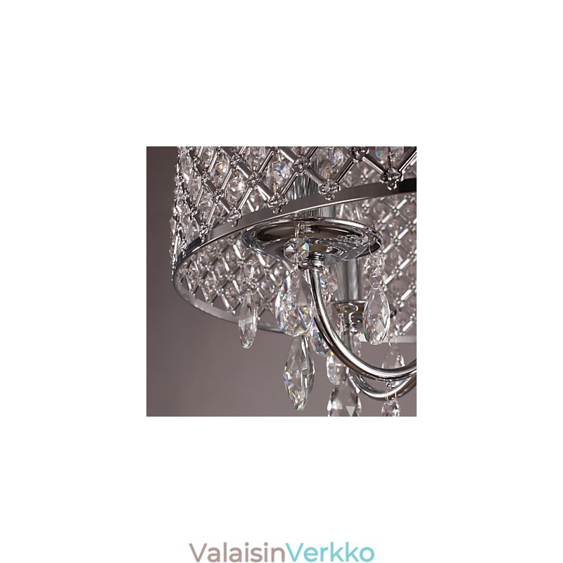 Perinteinen klassinen kristallikromimetallikattokruunu