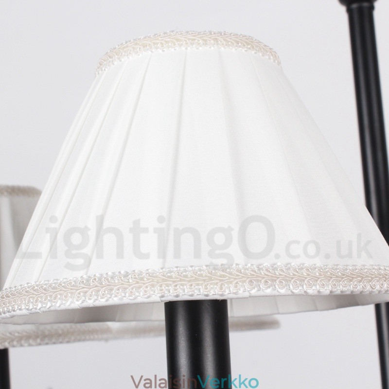 6 Kevyt Retro, rustiikkinen kynttilätyylinen kattokruunu