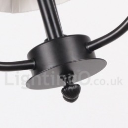 6 Kevyt Retro, rustiikkinen kynttilätyylinen kattokruunu