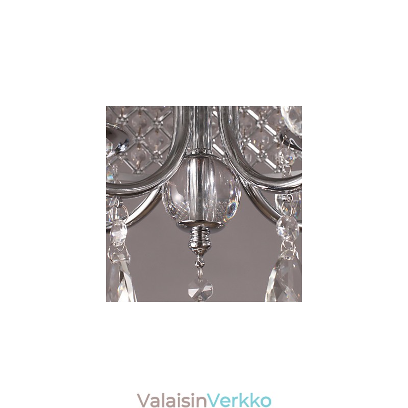 Perinteinen klassinen kristallikromimetallikattokruunu