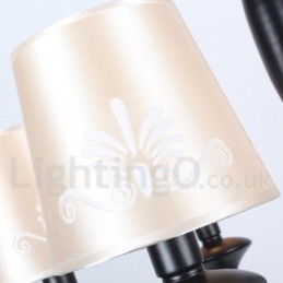 6 Kevyt välimerellinen kynttilätyylinen kattokruunu