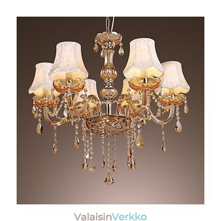 European Style Luxury 6 Light kattokruunu K9-kristallilla European Style Luxury 6 Light kattokruunu K9-kristallilla